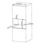Heinner HMW-25BIGBK inbouw magnetron – zwart