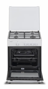 Heinner gasfornuis HFSC-SME60WH – 60 cm – 4 branders – elektrische oven – wit