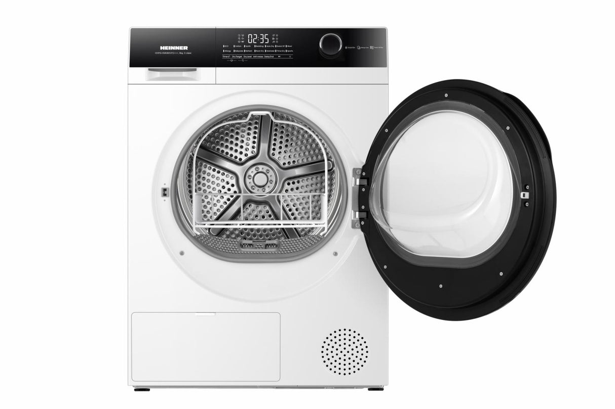 Heinner HHPD-HMK80IVFC warmtepompdroger – 8 kg – energielabel C – wit