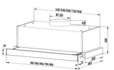 Heinner HTCH-F400IX afzuigkap – energielabel B – inox