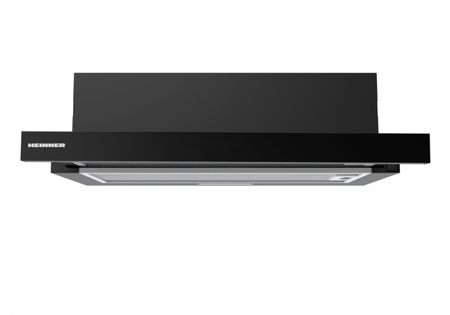 Heinner HTCH-MD400GBK afzuigkap – energielabel B – zwart glas