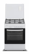 Heinner gasfornuis HFSC-SME60WH – 60 cm – 4 branders – gasoven met grill – wit