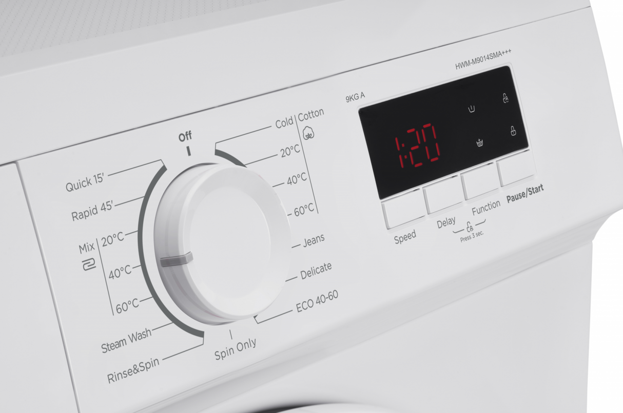 Heinner HWM-M9014SMA wasmachine – 9 kg – 1400 toeren – energielabel A – wit