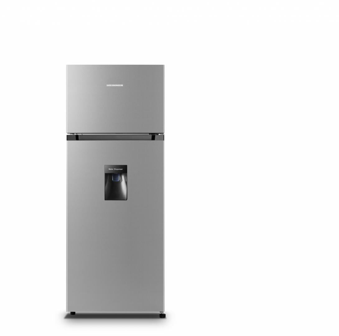 Heinner HF-HS205SWDE kastmodel koelkast – 206 liter – waterdispenser – energielabel E – zilver