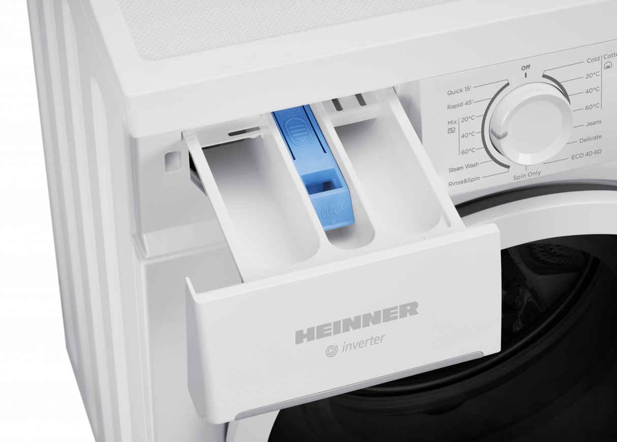 Heinner HWM-M9014SMA wasmachine – 9 kg – 1400 toeren – energielabel A – wit