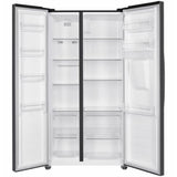 einner HSBS-HM439NFINVDGWDE++ Amerikaanse Koelkast met Waterdispenser 439 L – No Frost – Antraciet