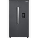 einner HSBS-HM439NFINVDGWDE++ Amerikaanse Koelkast met Waterdispenser 439 L – No Frost – Antraciet
