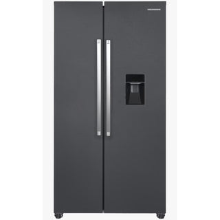 einner HSBS-HM439NFINVDGWDE++ Amerikaanse Koelkast met Waterdispenser 439 L – No Frost – Antraciet